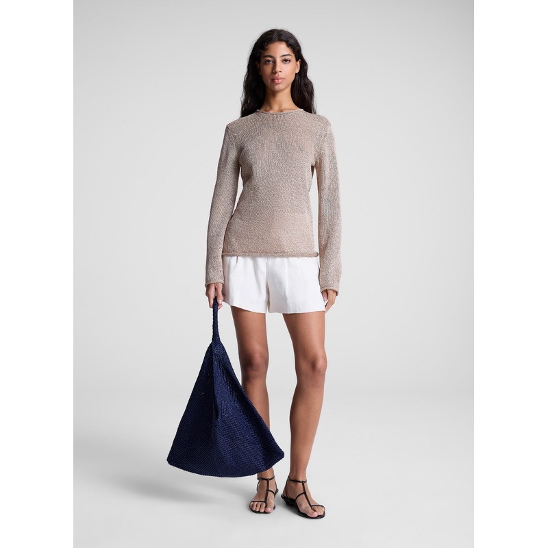 Charles Stretch Linen Short|Buttercream|00|0|2|4|6|8|10|12|14