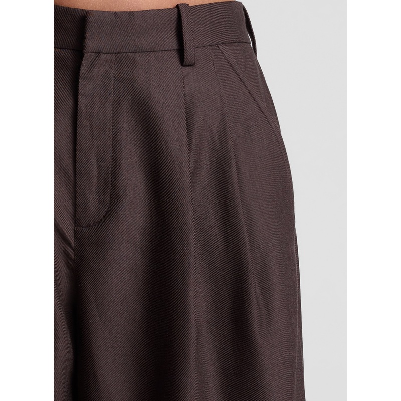 Charlie Soft Suiting Short|Dark Carob|00|0|2|4|6|8|10|12|14