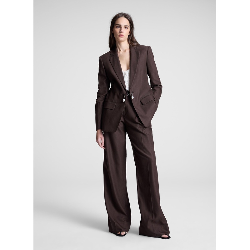 Mel Pearl Embellished Jacket|Dark Carob|00|0|2|4|6|8|10|12|14