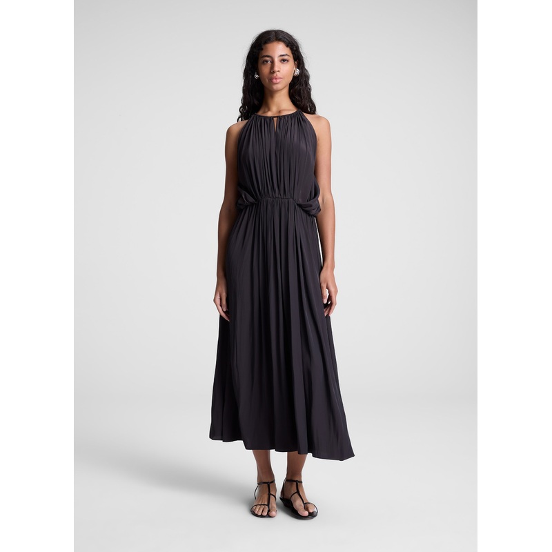 Meredith Midi Dress|Ganache|XXS|XS|S|M|L|XL