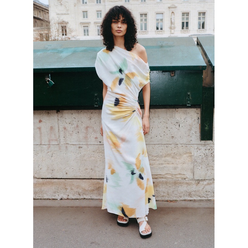 Penny Satin Midi Dress|Floral Multi|00|0|2|4|6|8|10|12|14