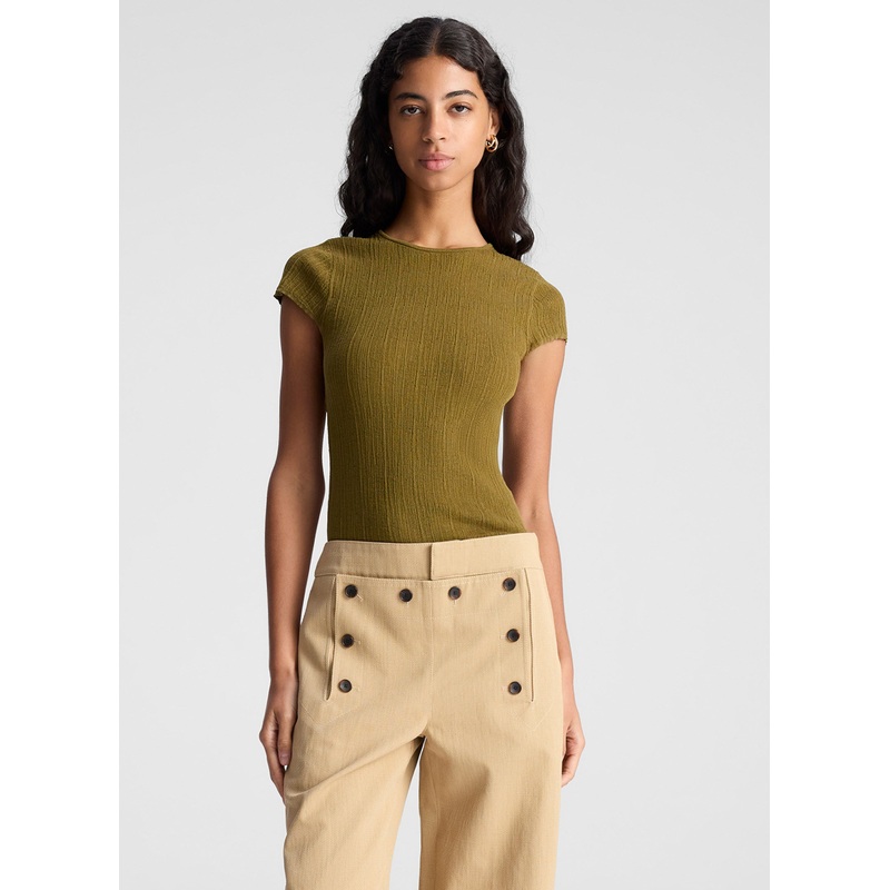 Sam Fine Cotton Knit Top|Hazel|XS|S|M|L|XL