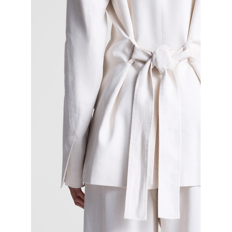 Shawn Linen Jacket|Buttercream|00|0|2|4|6|8|10|12|14