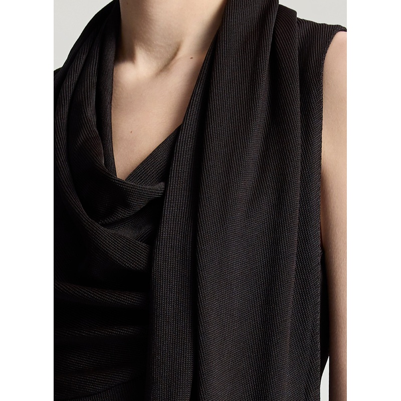 Sonya Draped Top|Dark Brown|XS|S|M|L|XL