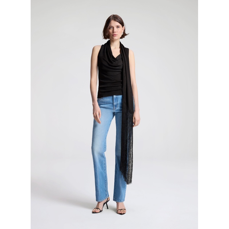 Sonya Draped Top|Dark Brown|XS|S|M|L|XL