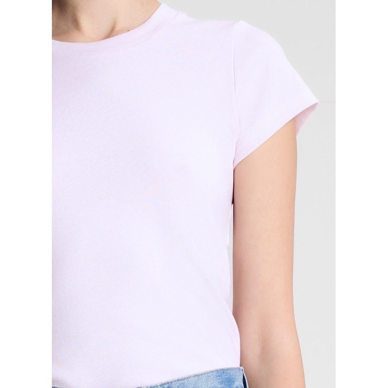 Avery Cotton Rib Baby Tee|Opal|XS|S|M|L|XL