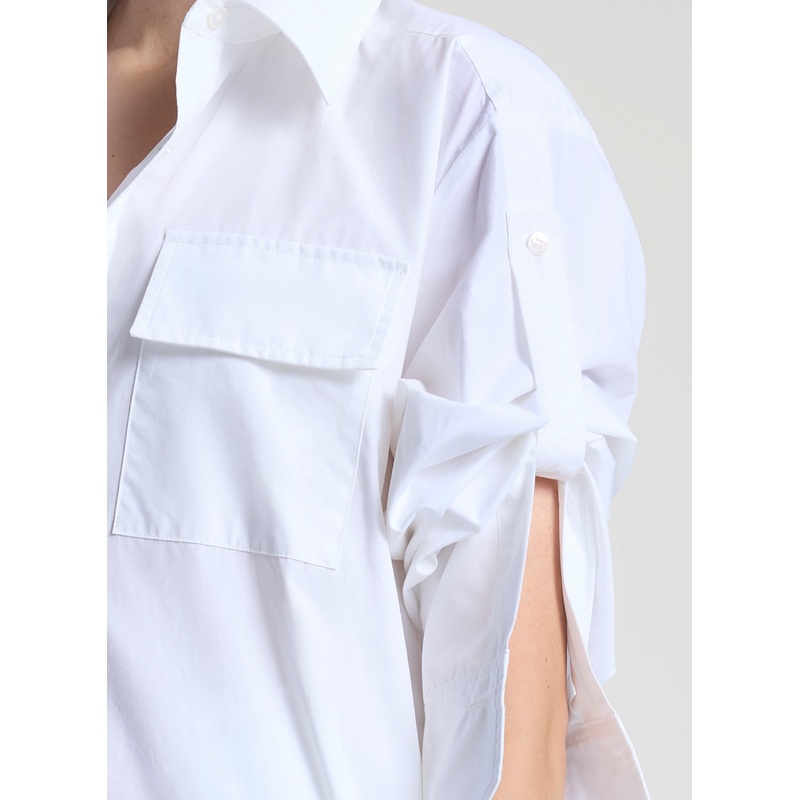 Bonnie Cotton Maxi Shirtdress|White|XXS|XS|S|M|L|XL