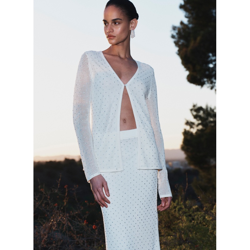 Brandy Embellished Knit Cardigan