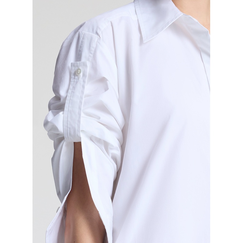 Brooke Cotton Mini Shirtdress|White|XXS|XS|S|M|L|XL