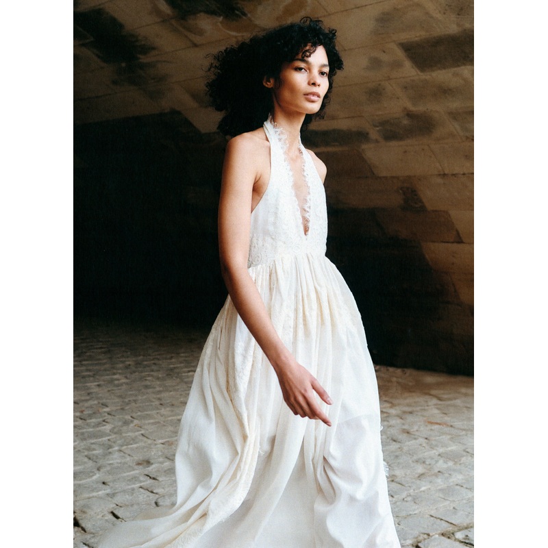 Cambrie Lace Maxi Dress|Cream|00|0|2|4|6|8|10|12|14