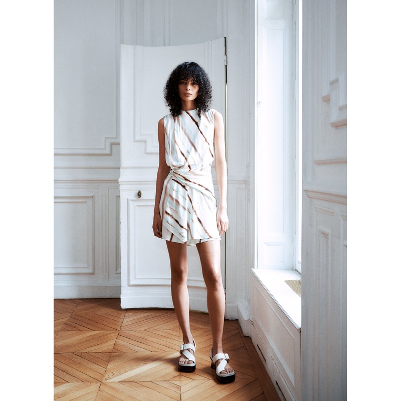 Delia Striped Mini Dress|Mint Multi|00|0|2|4|6|8|10|12|14