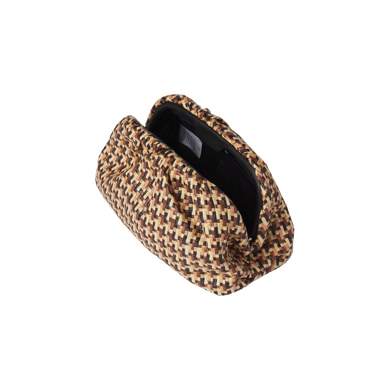 Milo Raffia Bag|Desert Beige Check|OS