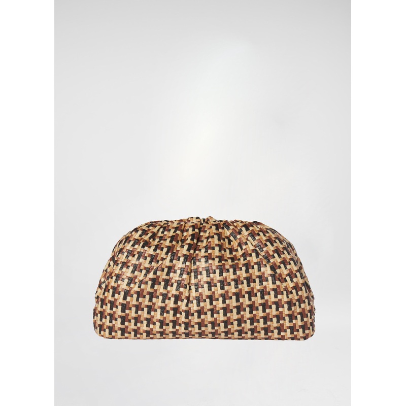 Milo Raffia Bag|Desert Beige Check|OS