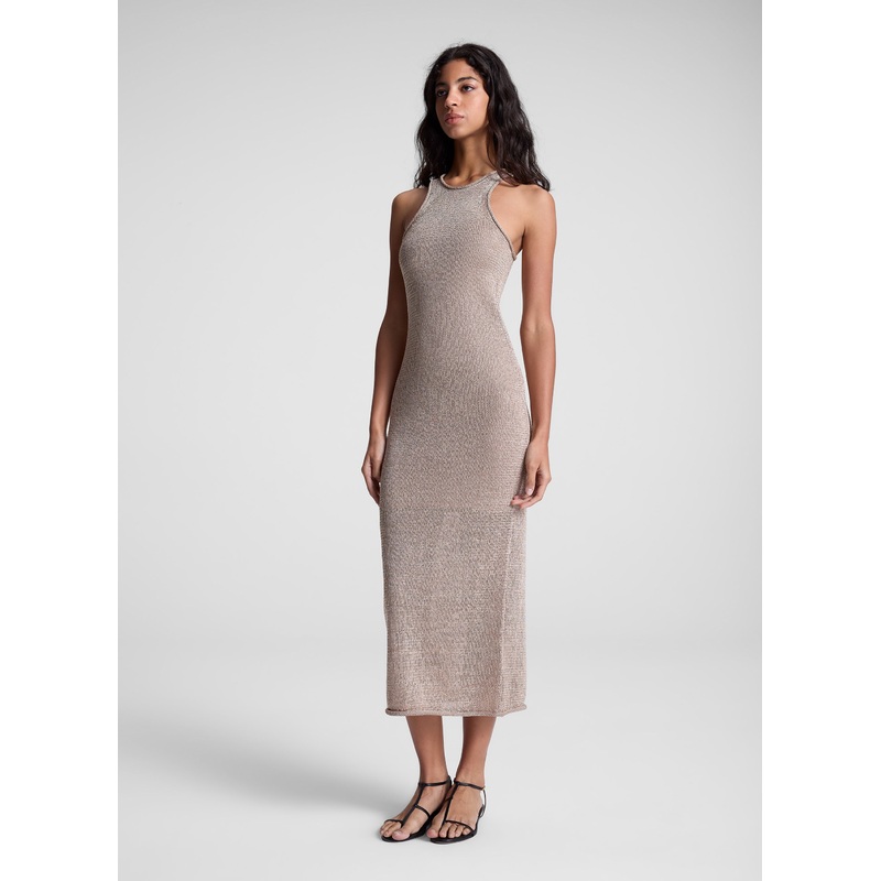 Raye Open Knit Midi Dress|Sand|XS|S|M|L|XL