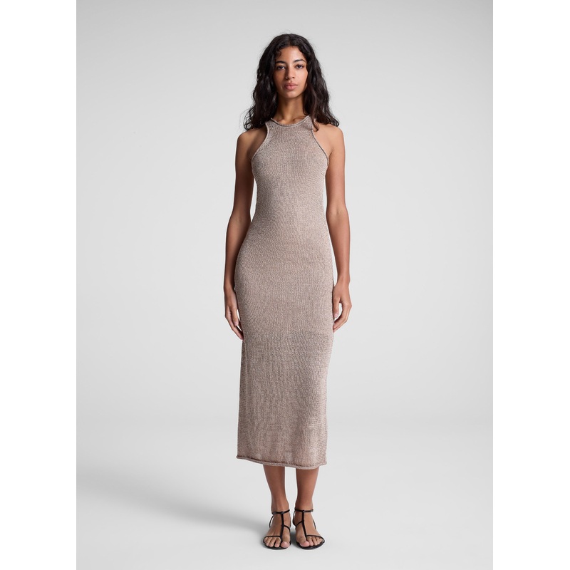 Raye Open Knit Midi Dress|Sand|XS|S|M|L|XL