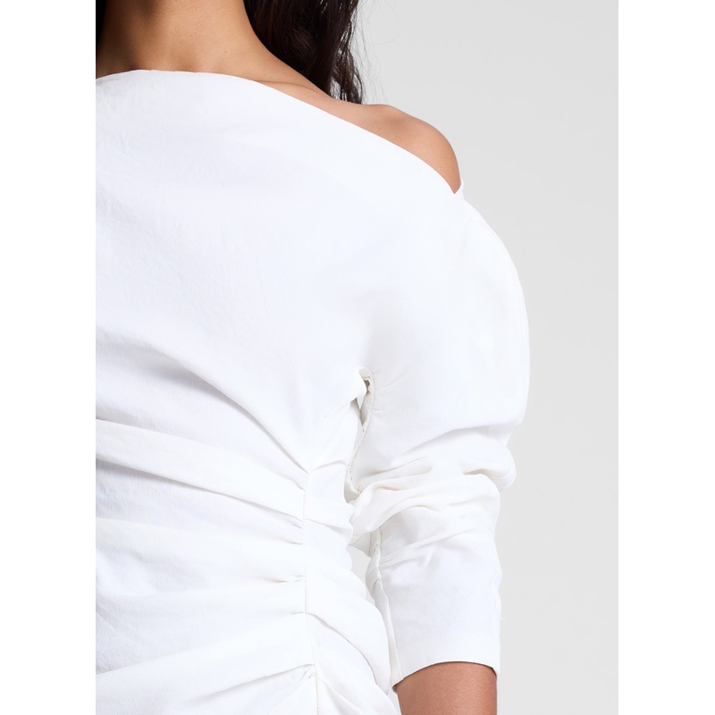 Sona Linen Mini Dress|White|00|0|2|4|6|8|10|12|14
