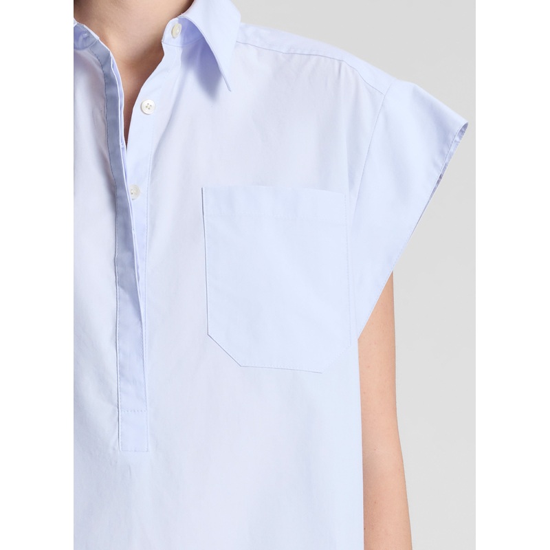 Brock Cotton Mini Dress|Acqua|XS|S|M|L|XL