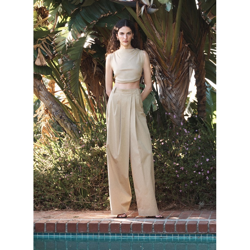 Brody Pleated Pant|Desert Beige|00|0|2|4|6|8|10|12|14