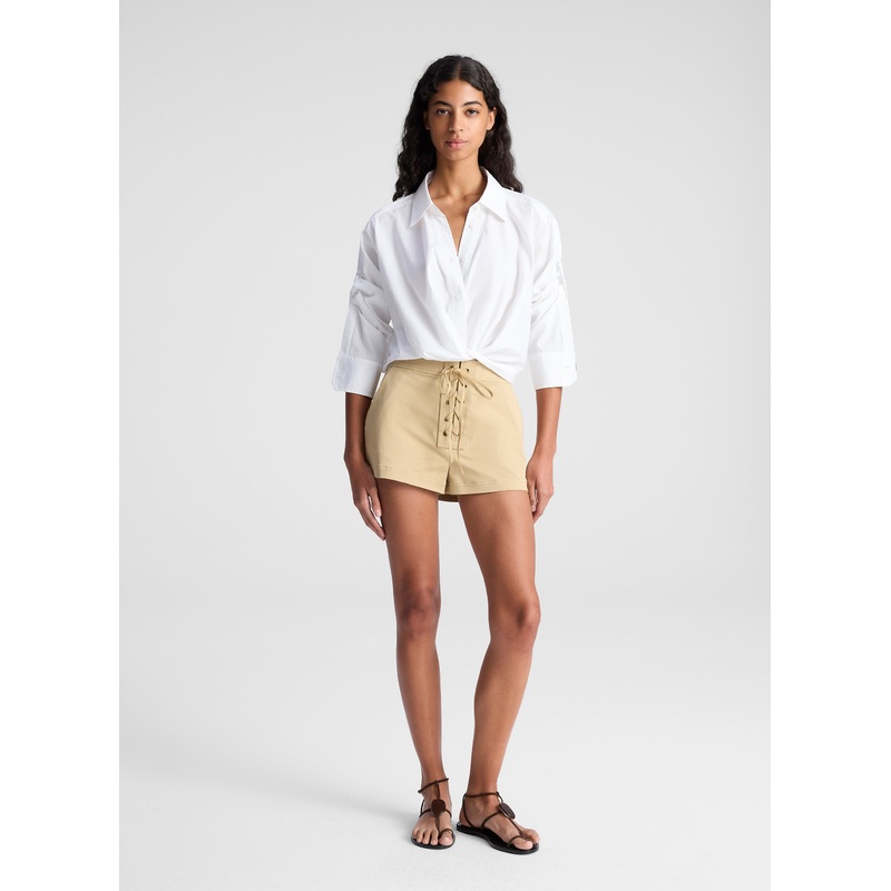 Leon Lace Up Short|Desert Beige|00|0|2|4|6|8|10|12|14