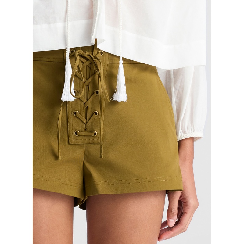 Leon Lace Up Short|Hazel|00|0|2|4|6|8|10|12|14