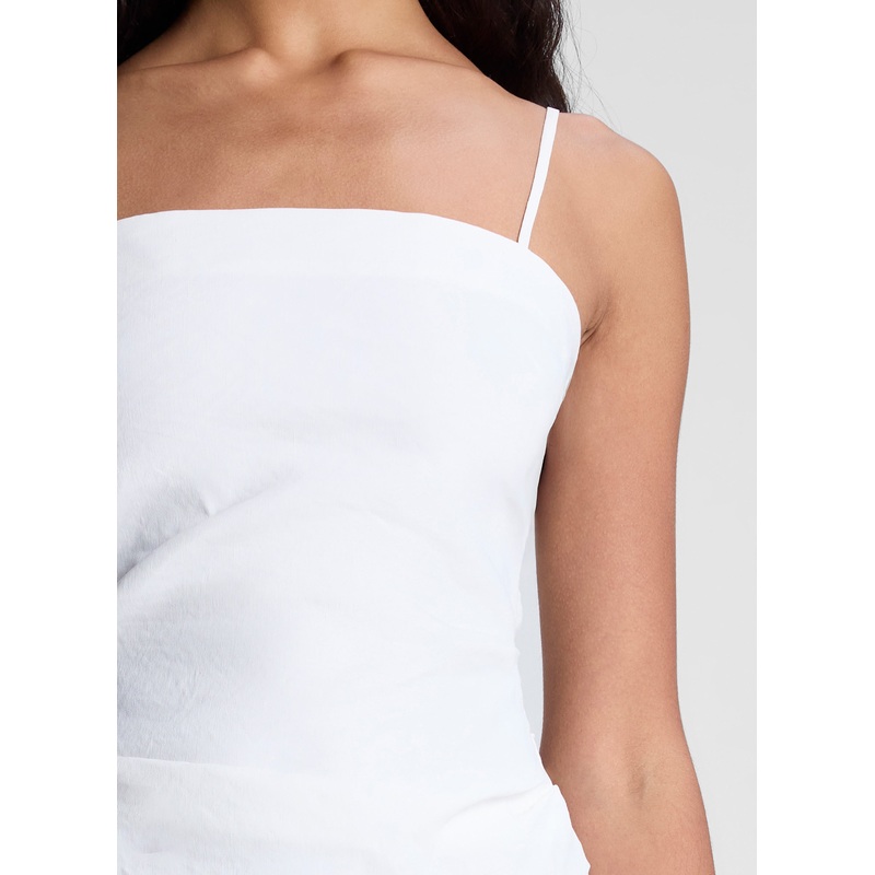 Mya Linen Mini Dress|White|00|0|2|4|6|8|10|12|14