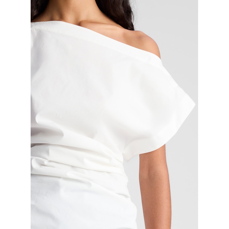 Nara Stretch Cotton Off Shoulder Top