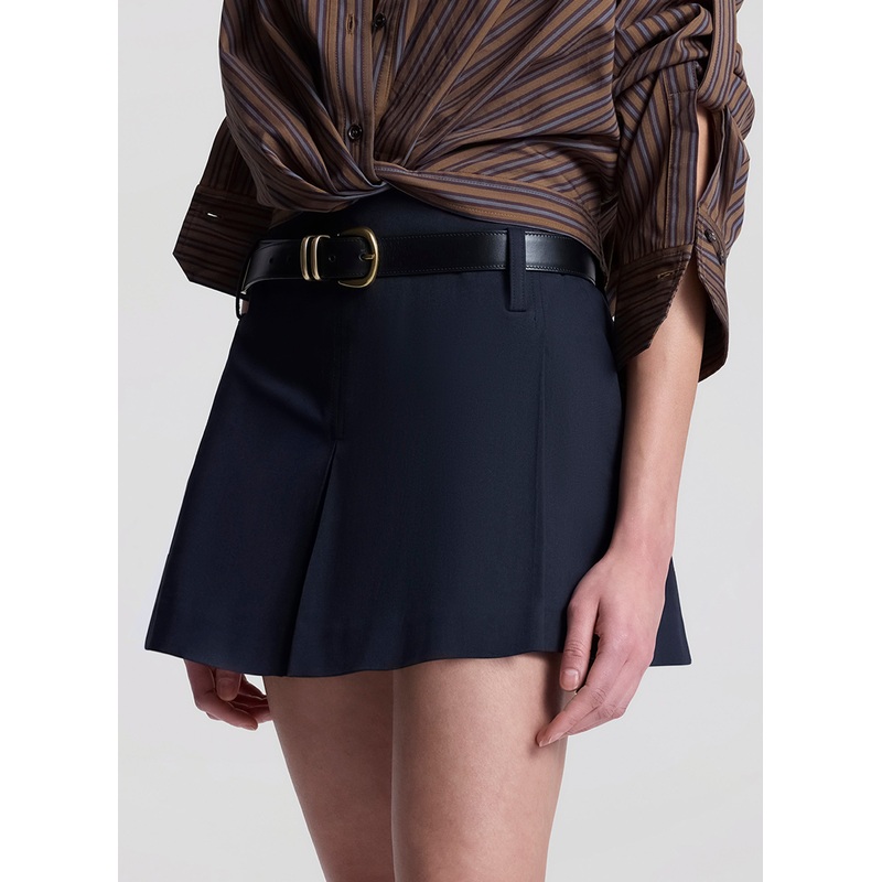 Como Belted Short|Evening Blue|00|0|2|4|6|8|10|12|14