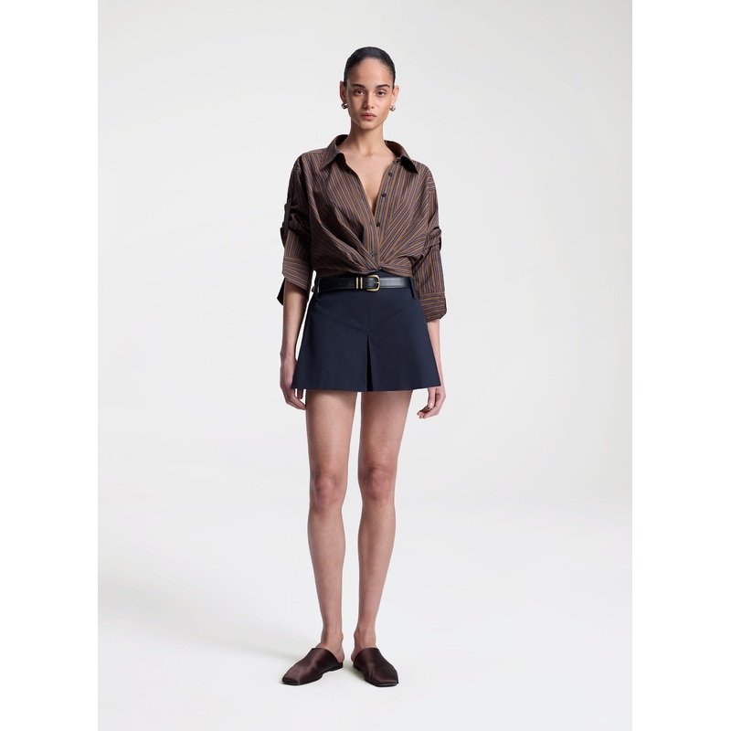 Como Belted Short|Evening Blue|00|0|2|4|6|8|10|12|14