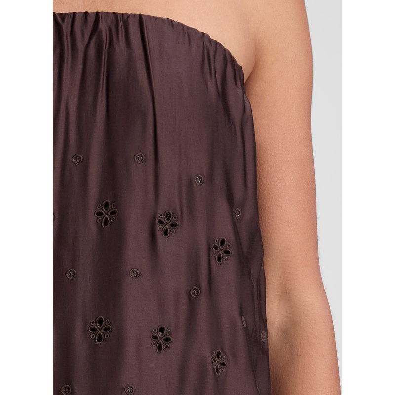 Dalia Strapless Embriodered Maxi Dress