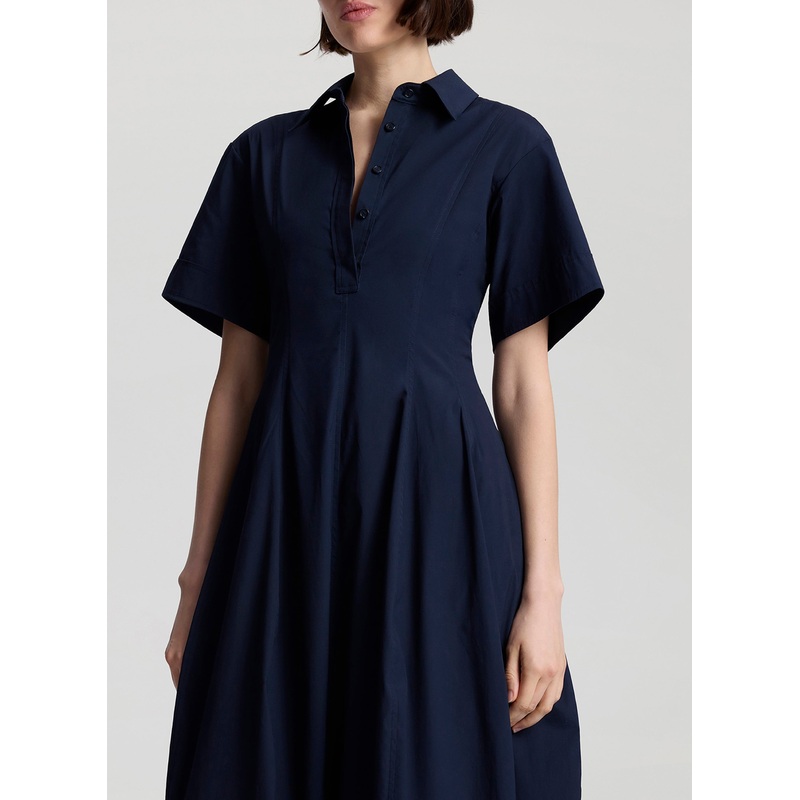 Della Stretch Cotton Midi Dress