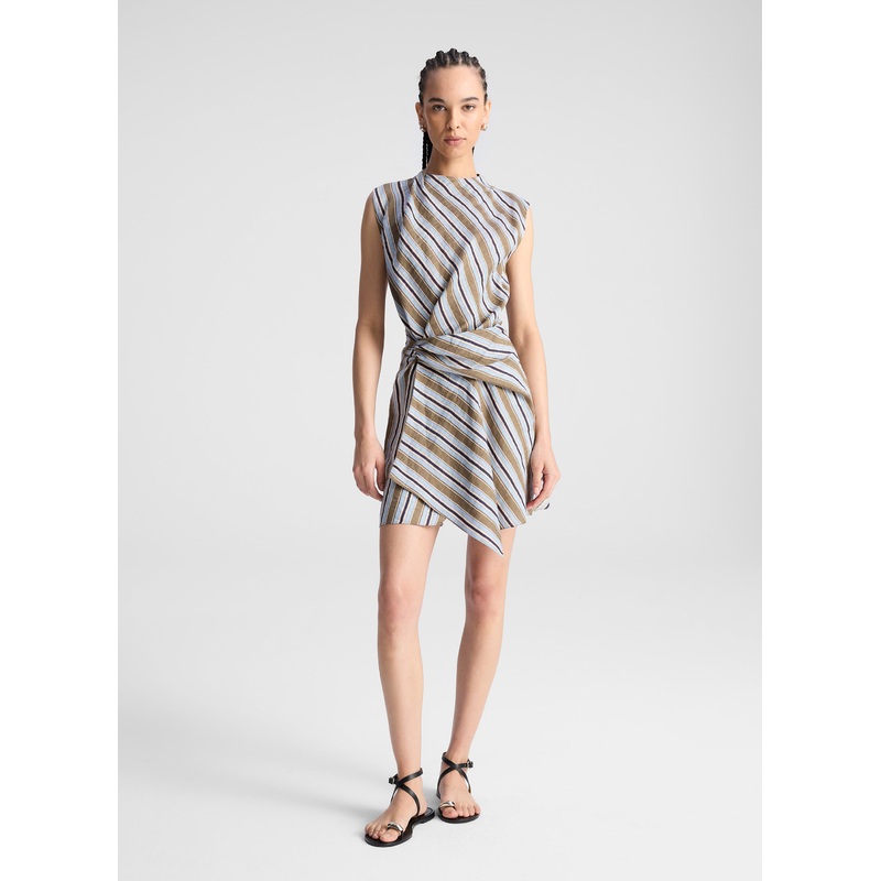 Dion Striped Mini Dress|Hazel Stripe|00|0|2|4|6|8|10|12|14