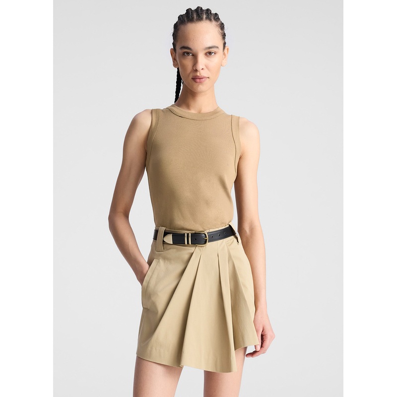 Hadley Cotton Rib Tank|Desert Beige|XS|S|M|L|XL