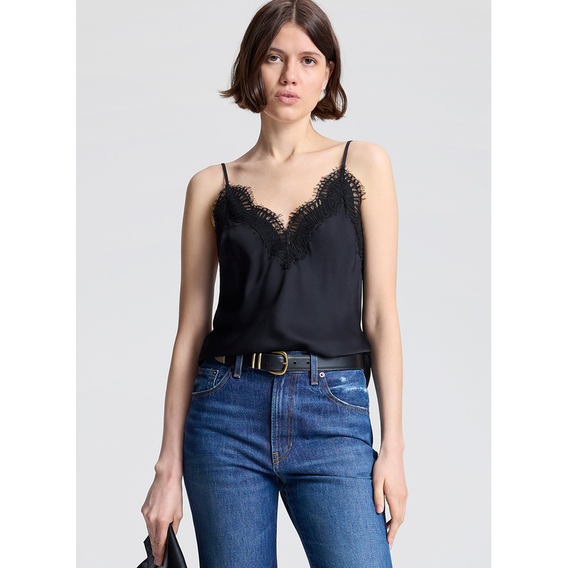 Presley Satin and Lace Camisole Top