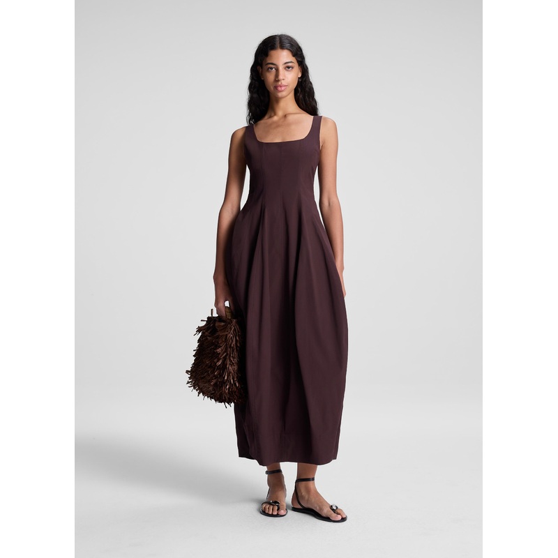 Veda Stretch Cotton Midi Dress