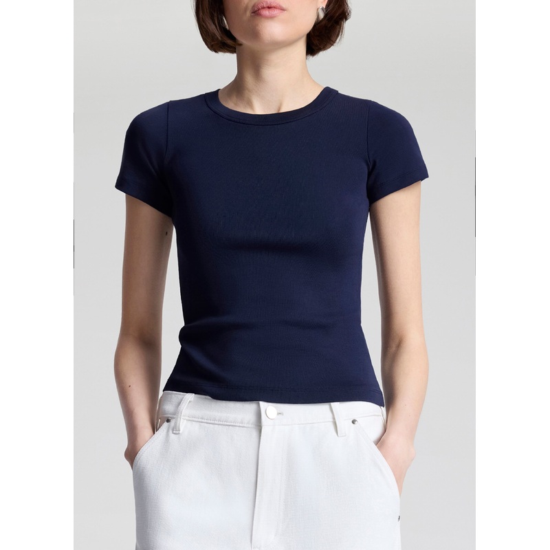 Avery Cotton Rib Baby Tee|Maritime Navy|XS|S|M|L|XL