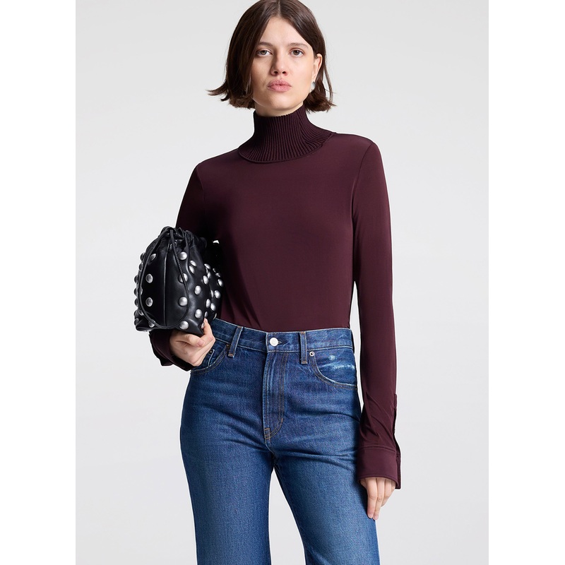 Elyse Combo Top|Chocolate Plum|XS|S|M|L|XL