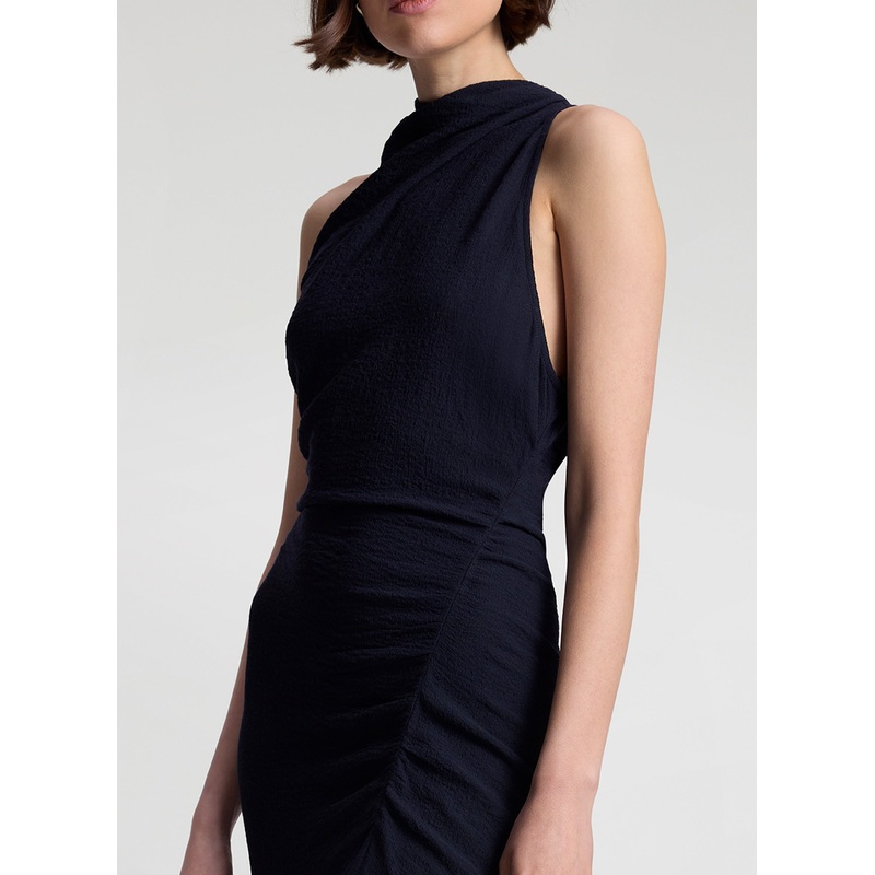 Inez Textured Midi Dress|Evening Blue|00|0|2|4|6|8|10|12|14