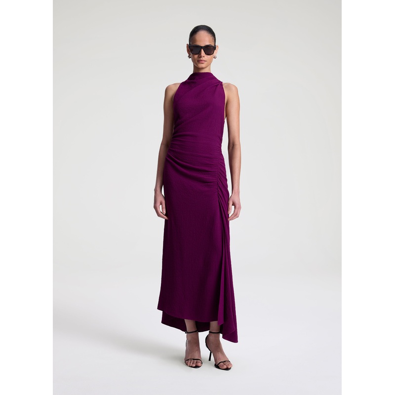 Inez Textured Midi Dress|Jewel|00|0|2|4|6|8|10|12|14