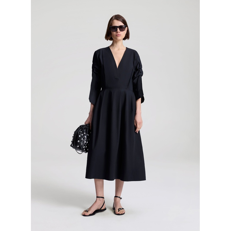 Jordan Stretch Cotton Midi Dress