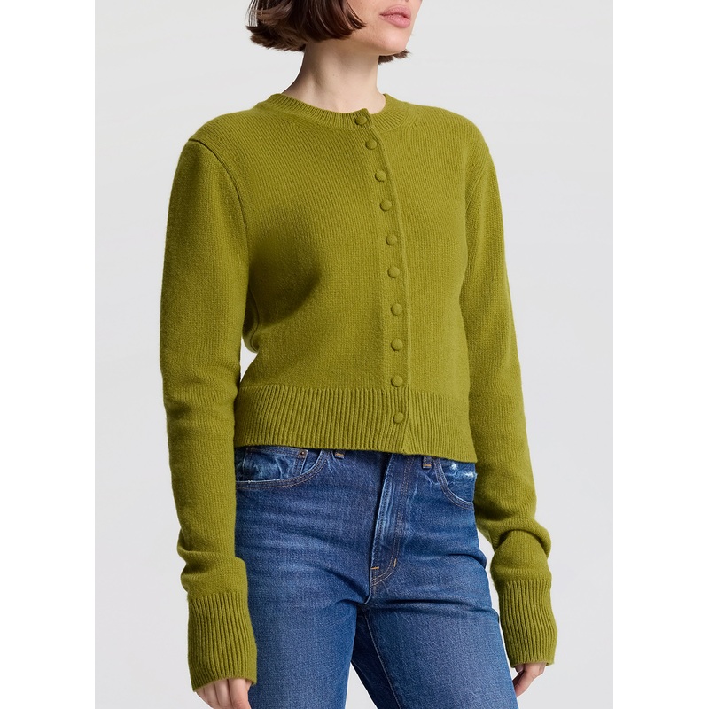 Skyler Cashmere Cardigan|Moss|XS|S|M|L|XL