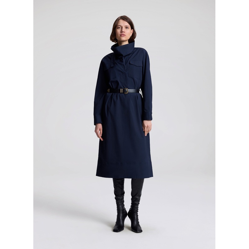 Wells Stretch Cotton Midi Dress