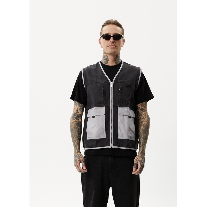 AFENDS Unisex Foreword – Unisex Convertible Jacket – Charcoal