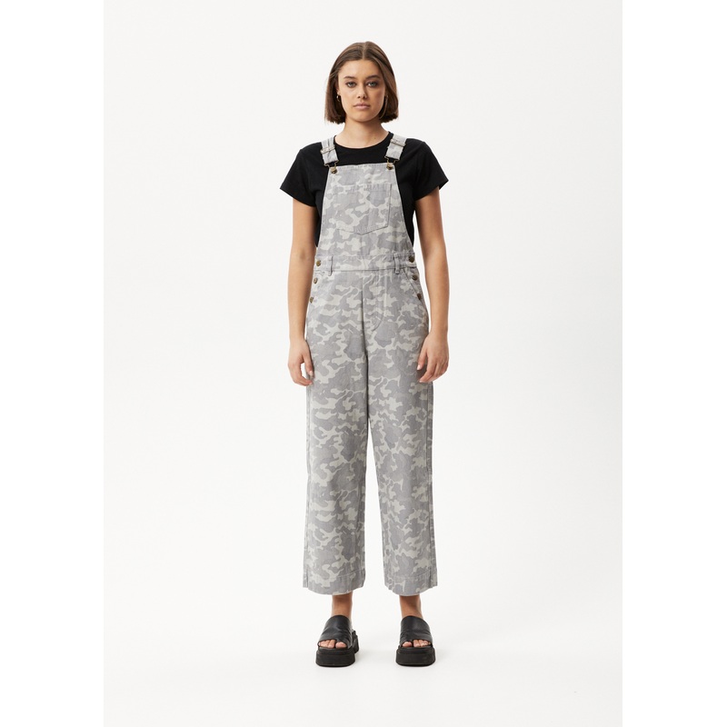 AFENDS Womens Cadet Lucie – Denim Overall – Camo