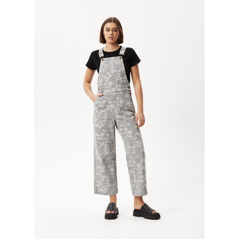 AFENDS Womens Cadet Lucie – Denim Overall – Camo