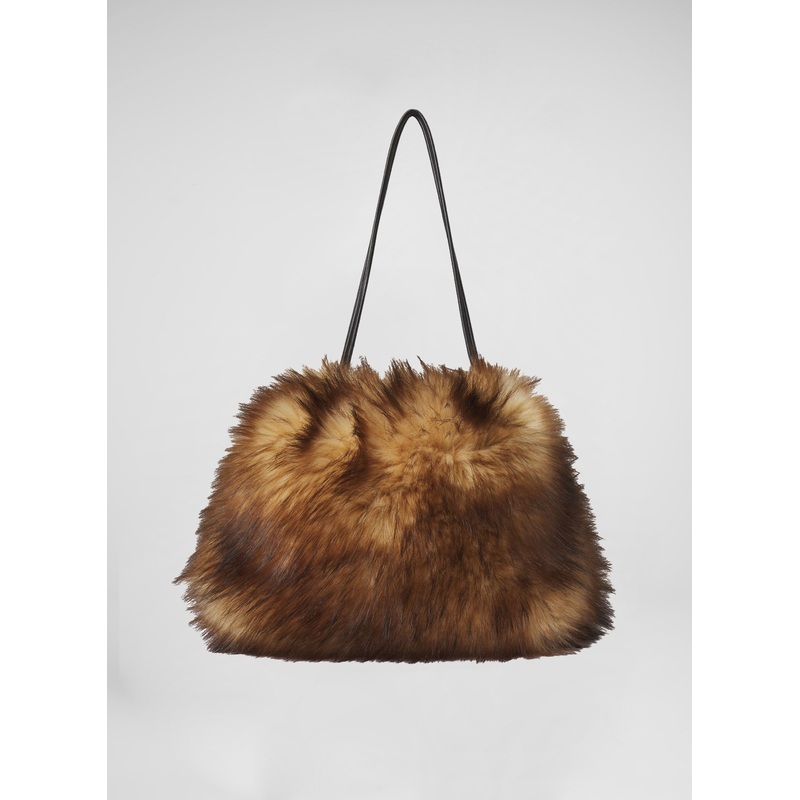 Arlo Faux Fur Bag|Brown|OS