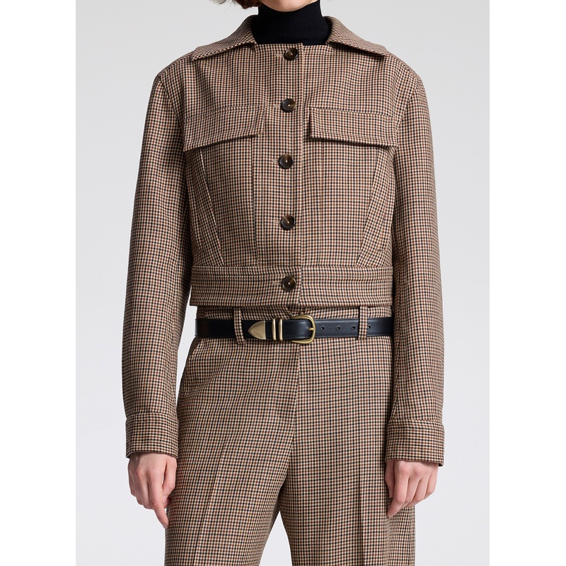 Blake Wool Jacket|Tan Multi|00|0|2|4|6|8|10|12|14