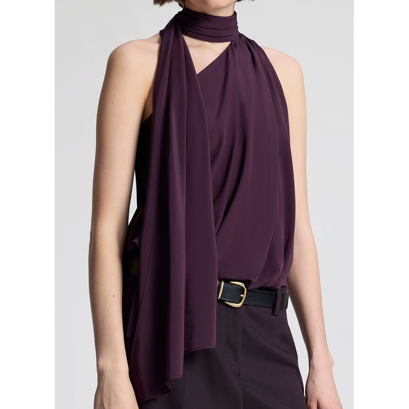 Celeste Silk Top|Deep Plum|00|0|2|4|6|8|10|12|14