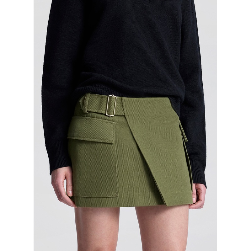 Conan Tailored Mini Skirt|Olive|00|0|2|4|6|8|10|12|14