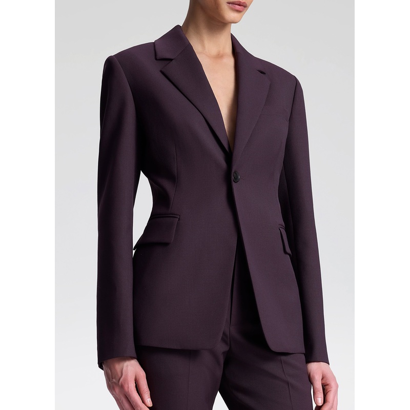 Elza Tailored Jacket|Deep Plum|00|0|2|4|6|8|10|12|14