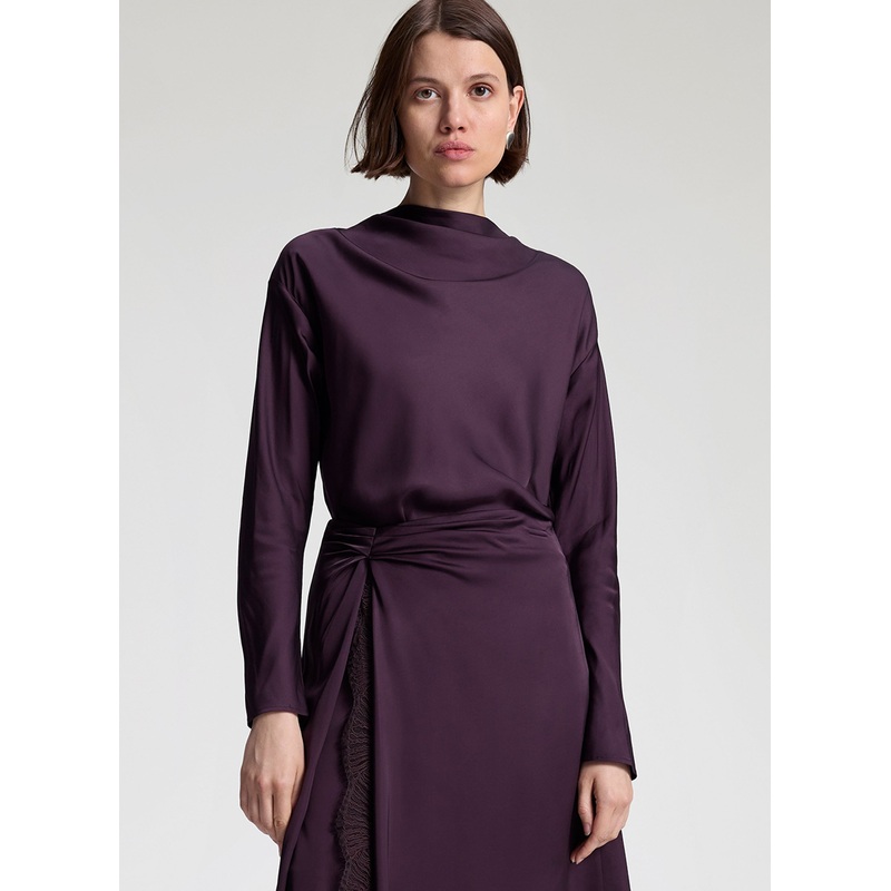 Georgia Satin Top|Deep Plum|00|0|2|4|6|8|10|12|14